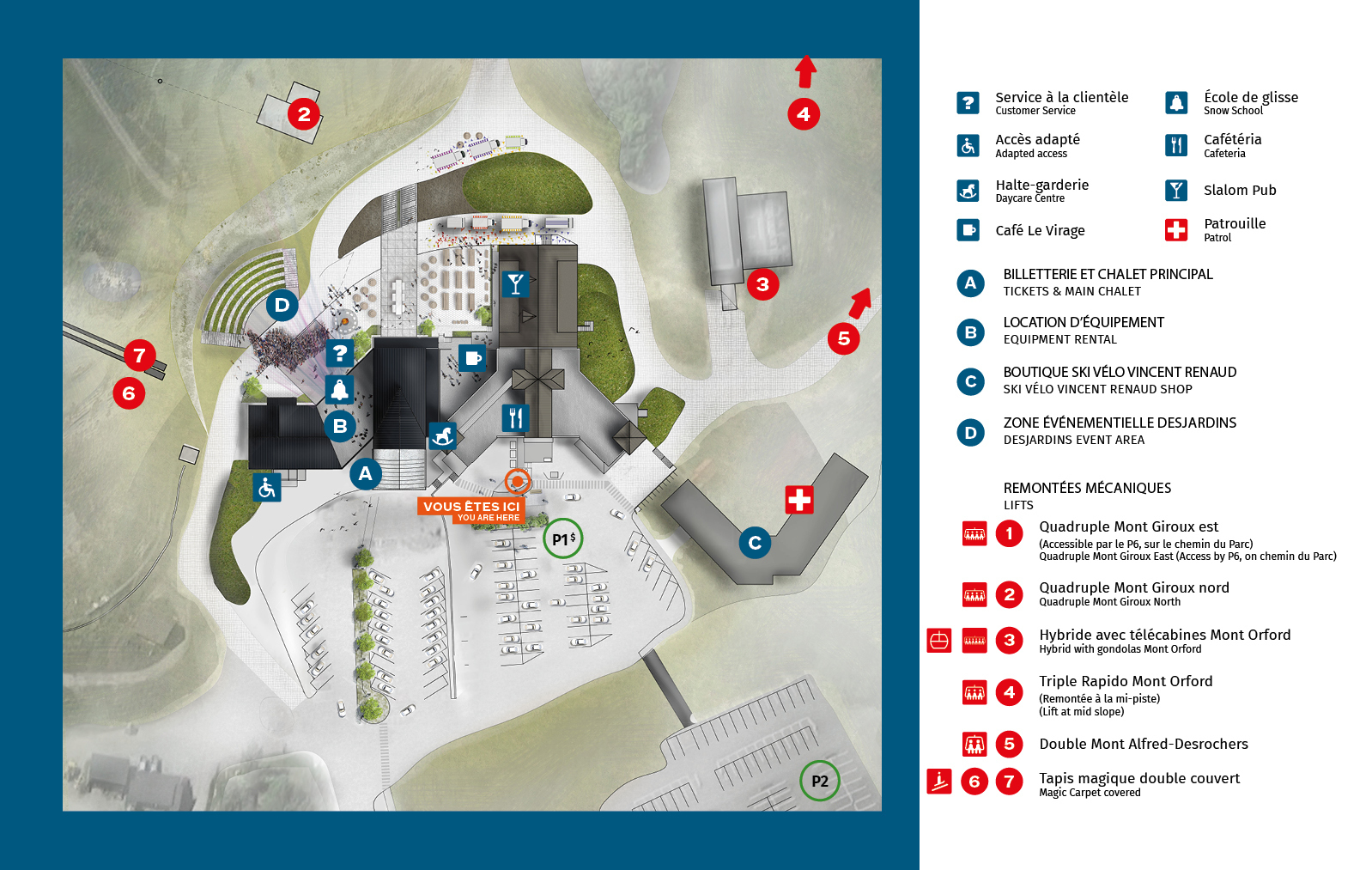 Carte du nouveau chalet exterieur