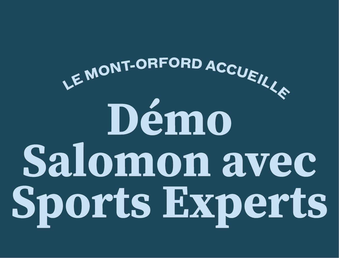 Demo avec Sports experts